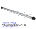 Antena Proeletronic Log Digital Full Hd / Hd/ Uhf/ 4k Pq45-1040h 14db